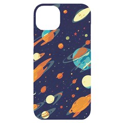 Space Galaxy Planet Universe Stars Night Fantasy Iphone 14 Plus Black Uv Print Case by Pakjumat