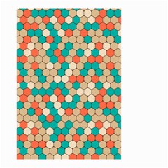 Multicolored Honeycomb Colorful Abstract Geometry Small Garden Flag (two Sides) by Pakjumat