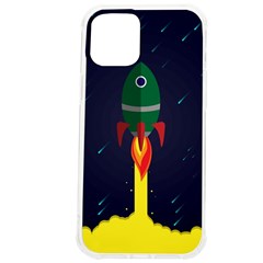 Rocket Halftone Astrology Astronaut Iphone 12 Pro Max Tpu Uv Print Case by Pakjumat