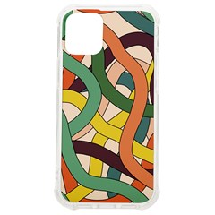 Snake Stripes Intertwined Abstract Iphone 12 Mini Tpu Uv Print Case	 by Pakjumat