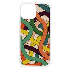 Snake Stripes Intertwined Abstract Iphone 13 Mini Tpu Uv Print Case by Pakjumat