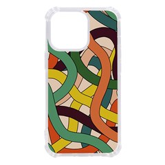 Snake Stripes Intertwined Abstract Iphone 13 Pro Tpu Uv Print Case by Pakjumat
