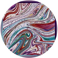 Abstract Background Ornamental Uv Print Round Tile Coaster