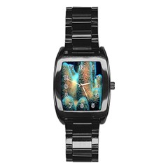 Photo Coral Great Scleractinia Stainless Steel Barrel Watch