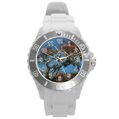 Botanical Wonders Of Argentina  Round Plastic Sport Watch (l) by dflcprintsclothing