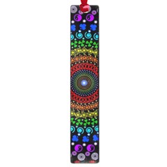 3d Psychedelic Shape Circle Dots Color Large Book Marks by Modalart