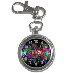 Psychedelic Bubbles Abstract Key Chain Watches by Modalart