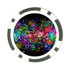 Psychedelic Bubbles Abstract Poker Chip Card Guard