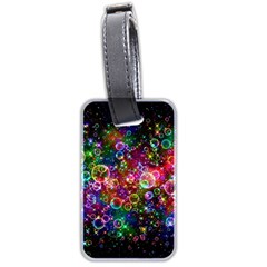 Psychedelic Bubbles Abstract Luggage Tag (two sides)