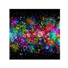 Psychedelic Bubbles Abstract Square Satin Scarf (30  X 30 ) by Modalart