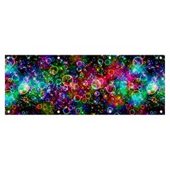 Psychedelic Bubbles Abstract Banner and Sign 8  x 3 