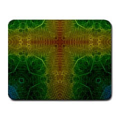 Psychedelic Screen Trippy Small Mousepad by Modalart