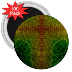 Psychedelic Screen Trippy 3  Magnets (100 Pack) by Modalart