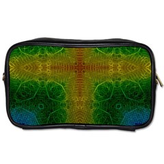 Psychedelic Screen Trippy Toiletries Bag (one Side) by Modalart