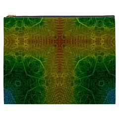 Psychedelic Screen Trippy Cosmetic Bag (xxxl) by Modalart