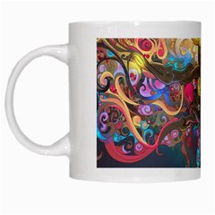 Psychedelic Tree Abstract Psicodelia White Mug