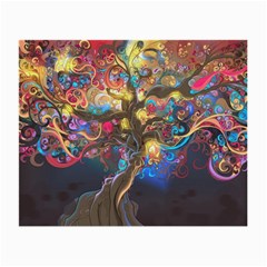 Psychedelic Tree Abstract Psicodelia Small Glasses Cloth (2 Sides) by Modalart