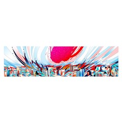 Artistic Psychedelic Art Oblong Satin Scarf (16  X 60 )