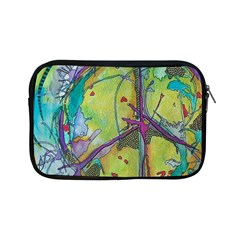 Green Peace Sign Psychedelic Trippy Apple Ipad Mini Zipper Cases by Modalart