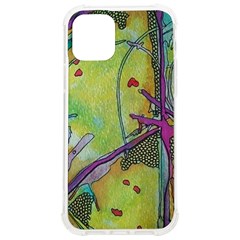 Green Peace Sign Psychedelic Trippy Iphone 12/12 Pro Tpu Uv Print Case by Modalart