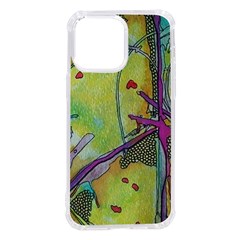 Green Peace Sign Psychedelic Trippy Iphone 14 Pro Max Tpu Uv Print Case by Modalart