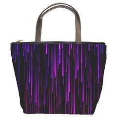 Stars Are Falling Electric Abstract Bucket Bag by Modalart