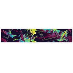 Artistic Psychedelic Abstract Large Premium Plush Fleece Scarf  by Modalart