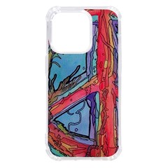 Hippie Peace Sign Psychedelic Trippy Iphone 14 Pro Tpu Uv Print Case by Modalart