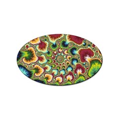 Colorful Psychedelic Fractal Trippy Sticker Oval (100 Pack) by Modalart