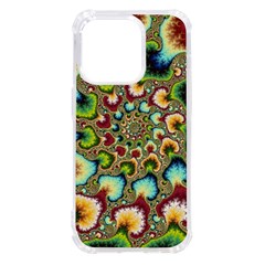 Colorful Psychedelic Fractal Trippy Iphone 14 Pro Tpu Uv Print Case by Modalart