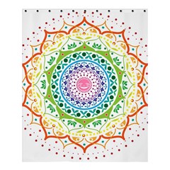 Mandala Pattern Rainbow Pride Shower Curtain 60  X 72  (medium)  by Vaneshop