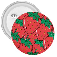 Texture Sweet Strawberry Dessert Food Summer Pattern 3  Buttons by Sarkoni
