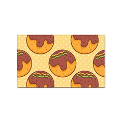 Takoyaki Food Seamless Pattern Sticker (rectangular) by Sarkoni