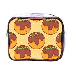 Takoyaki Food Seamless Pattern Mini Toiletries Bag (one Side)