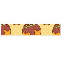 Takoyaki Food Seamless Pattern Large Premium Plush Fleece Scarf 