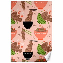 Doodle Yakisoba Seamless Pattern Canvas 24  X 36 