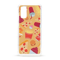 Fast Junk Food  Pizza Burger Cool Soda Pattern Samsung Galaxy S20 6 2 Inch Tpu Uv Case by Sarkoni