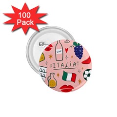 Food Pattern Italia 1.75  Buttons (100 pack) 