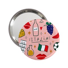 Food Pattern Italia 2.25  Handbag Mirrors