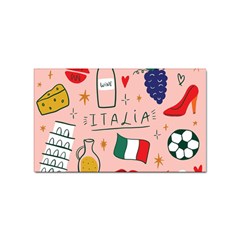 Food Pattern Italia Sticker (Rectangular)