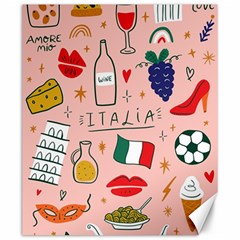 Food Pattern Italia Canvas 20  X 24 