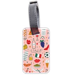 Food Pattern Italia Luggage Tag (two Sides)