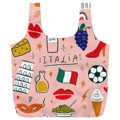 Food Pattern Italia Full Print Recycle Bag (XL)