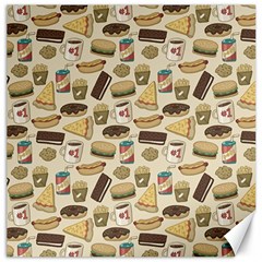 Junk Food Hipster Pattern Canvas 20  X 20  by Sarkoni