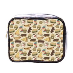 Junk Food Hipster Pattern Mini Toiletries Bag (one Side)