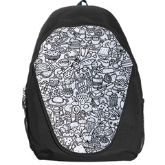 Food Doodle Pattern Backpack Bag