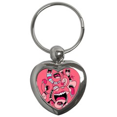 Big Mouth Worm Key Chain (heart) by Dutashop