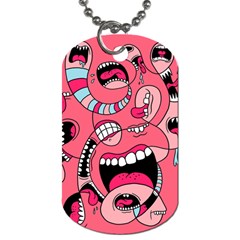 Big Mouth Worm Dog Tag (two Sides)