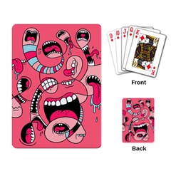 Big Mouth Worm Playing Cards Single Design (rectangle)