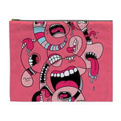 Big Mouth Worm Cosmetic Bag (xl) by Dutashop